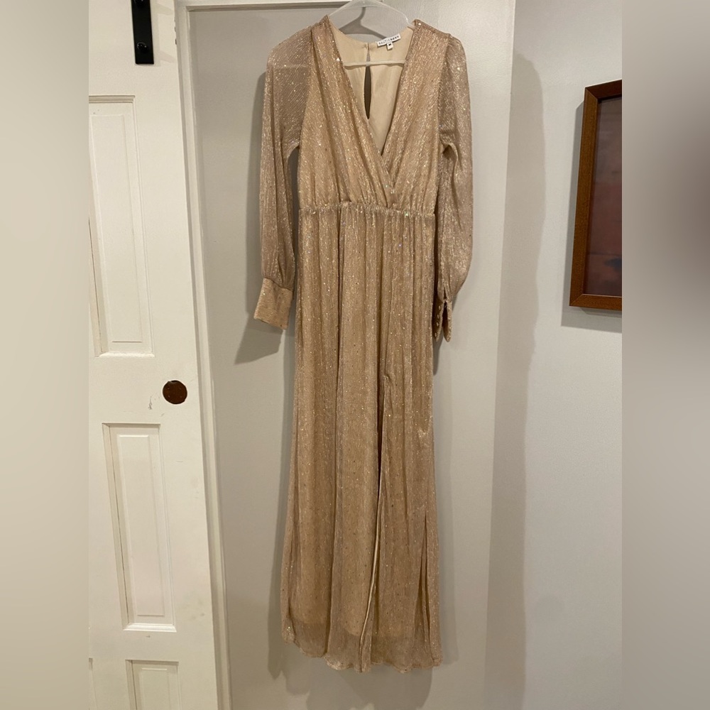 Abigail Champagne Sparkle Gown